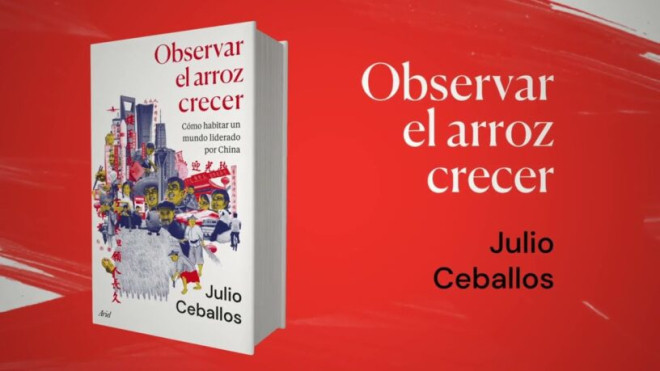 Portada del ensayo económico 'Observar el arroz crecer' de Julio Ceballos. / CV