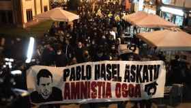 manifestacin en protesta por el encarcelamiento Pablo Hasel en Barakaldo. EP