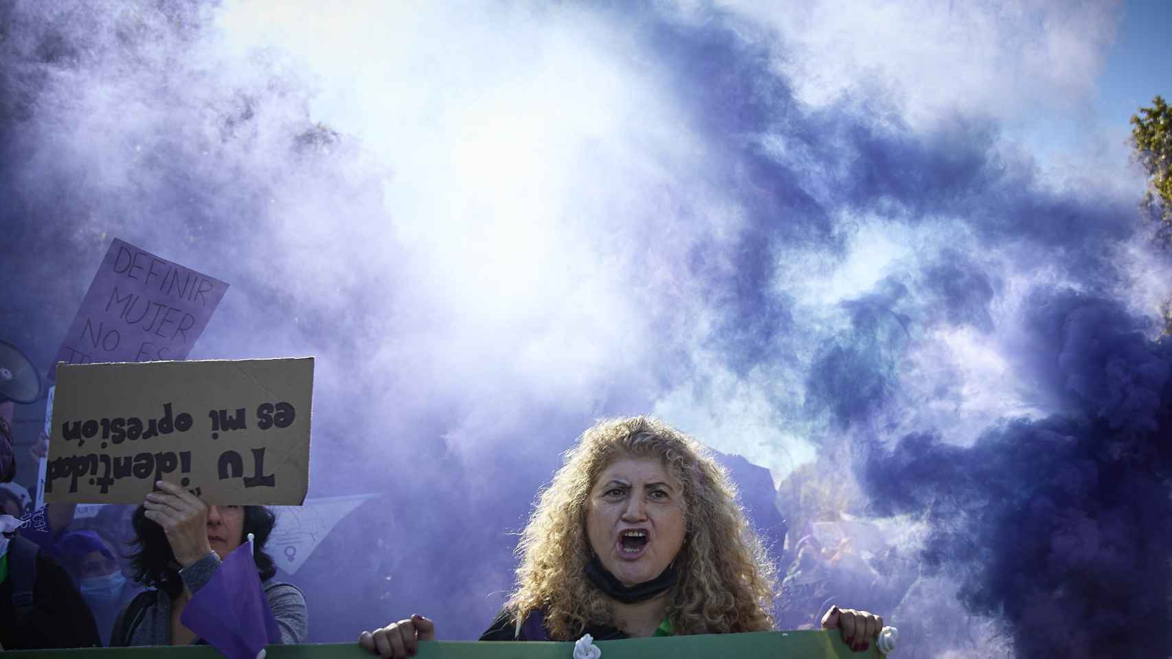 Una participante en una manifestacin a favor de los derechos de las mujeres. / EP