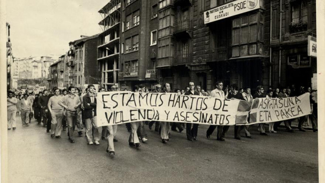 Manifestación en Portugalete, en 1978./Archivo Municipal de Bilbao