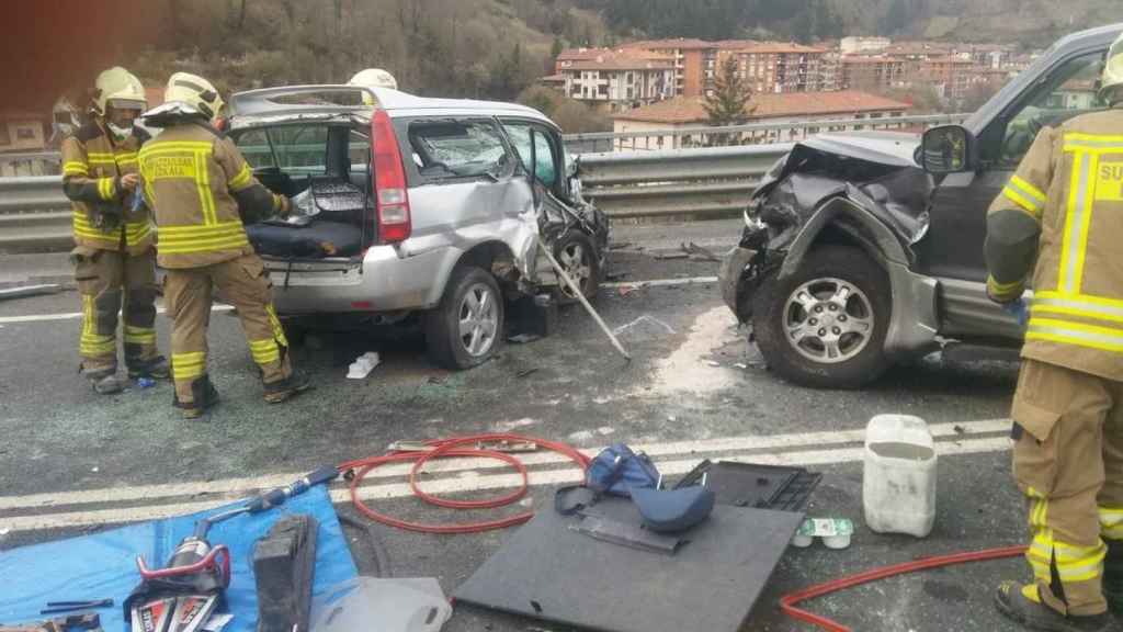 Un accidente de trfico en Euskadi / EP
