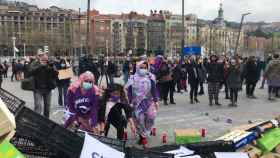 Manifestacin en Pio Baroja, Bilbao, por el 8M/ CV