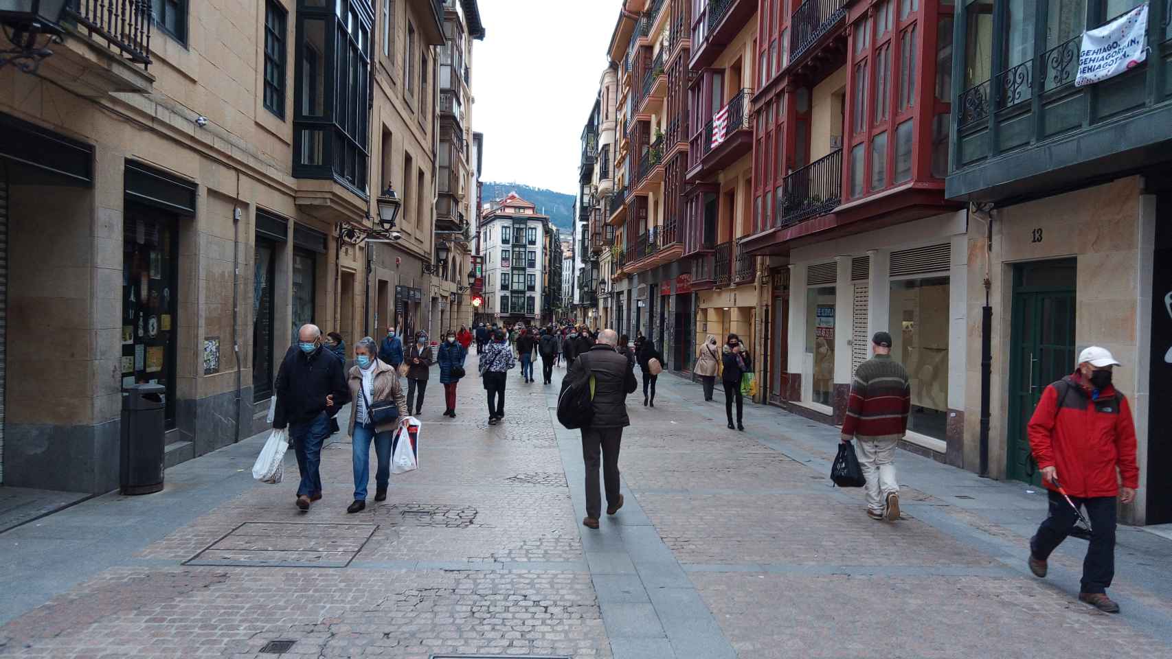 Imagen del Casco Viejo de Bilbao, donde se produjo el ltimo asesinato del presunto 'asesino de la app'. / EP