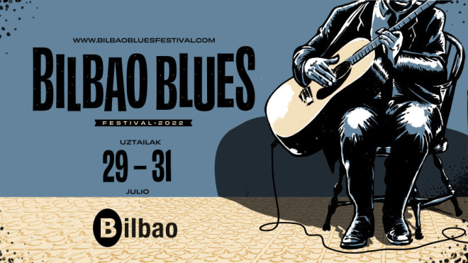Cartel del festival Bilba Blues. / Ayuntamiento de Bilbao