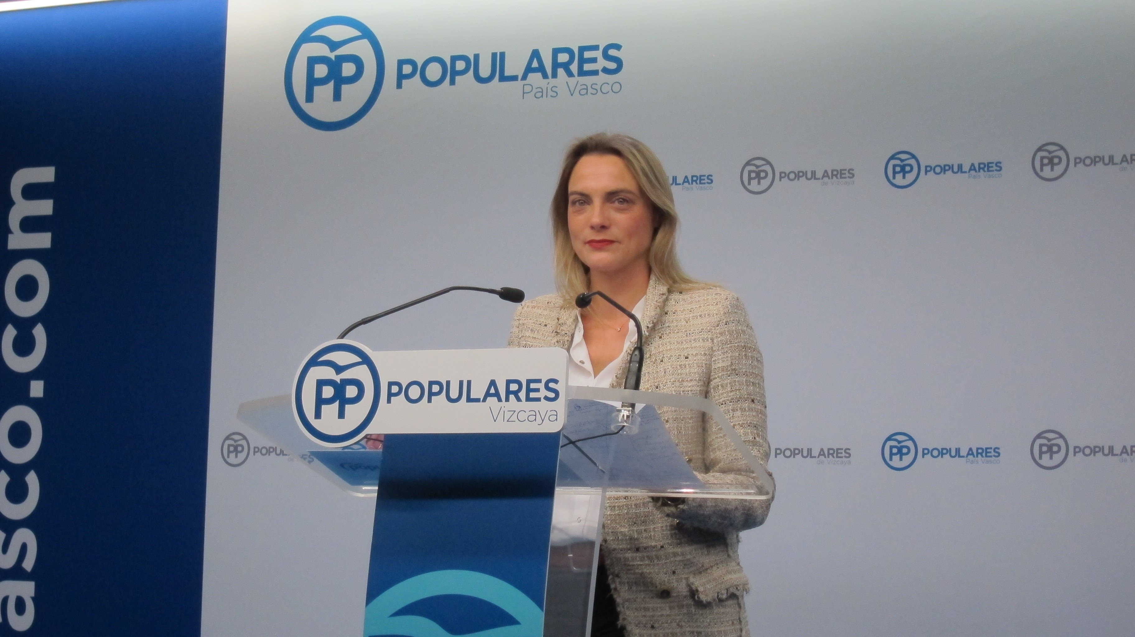 La presidenta del PP de Bizkaia, Raquel González, en una imagen de archivo. EUROPA PRESS