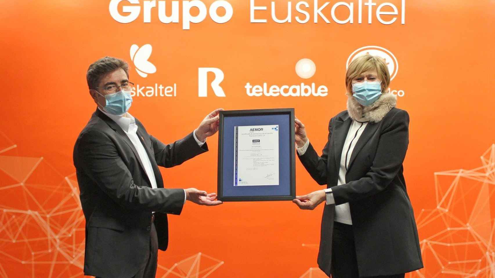 Euskaltel obtiene el certificado AENOR por sus protocolos de prevencin frente al COVID-19