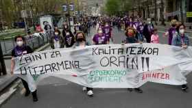 Manifestacin de las trabajadoras de las residencias de mayores de Gipuzkoa/EP
