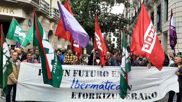 Movilizacin de trabajadores de Ibermtica en Bilbao / CV