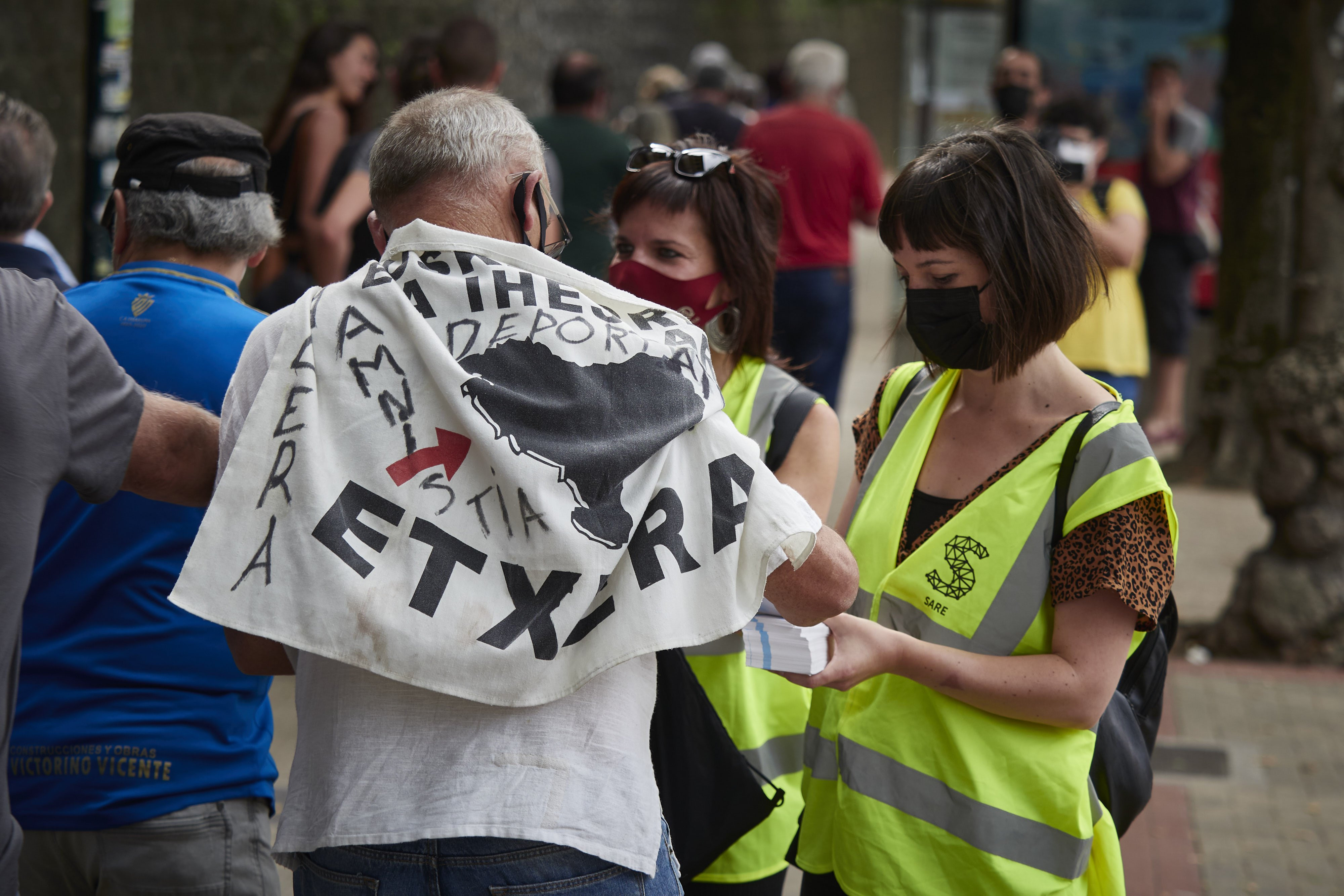 Manifestación a favor del acercamiento de presos de ETA./EP
