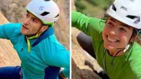 Iker Bilbao y Amaia Agirre, en imgenes practicando alpinismo. / Bomberos de Bilbao y Federacin de Montaa