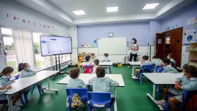 Aula de un centro escolar vasco./ EP