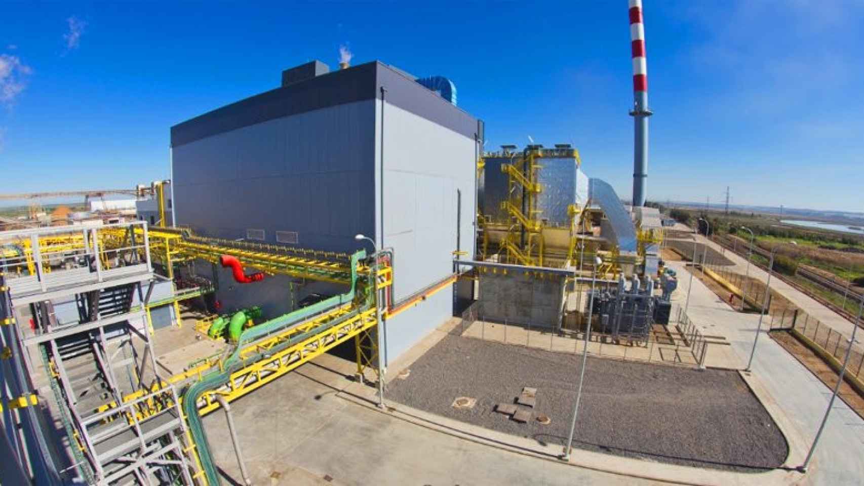 La central de Biomasa ms grande de Espaa, propiedad de ENCE y ubicada en Huelva con una potencia de 40 MW