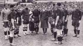 La Espaa dirigida por Amadeo Garca de Salazar en los cuartos de final del Mundial de Italia 1934