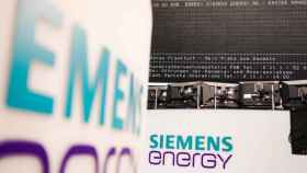 Logo de Siemens Energy en la Bolsa de Frankfurt / Frank Rumpenhorst (DPA)