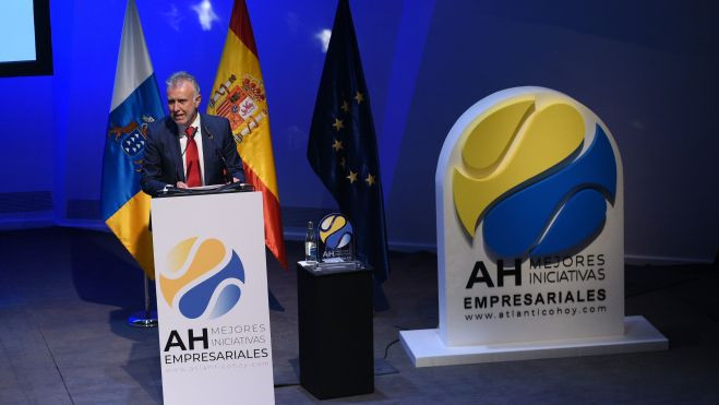 El presidente de Canarias, Ángel Víctor Torres, durante los premios Atlántico Hoy / Atlántico Hoy