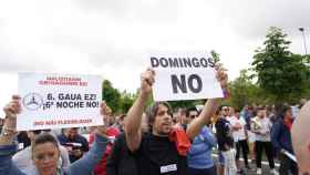Trabajadores de Mercedes en una manifestacin / Iaki Berasaluce (EP)