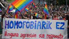 Manifestacin en Euskadi contra la homofobia. / Efe