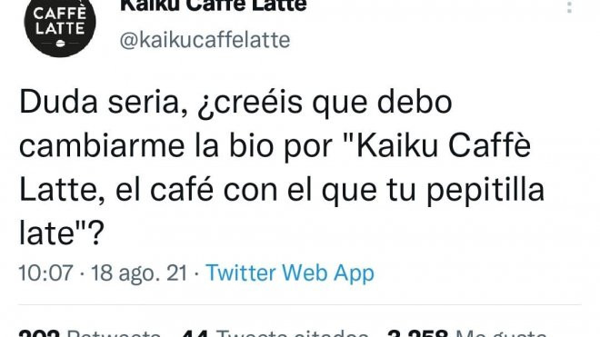 Kaiku Caffè Latte Twitter