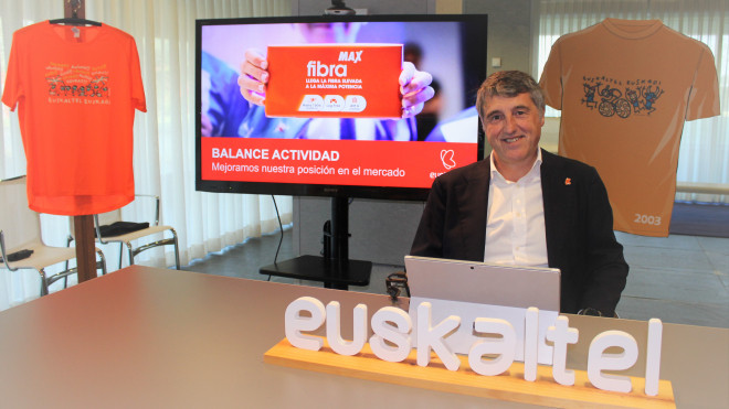 El director general de Euskaltel y del grupo MásMóvil en Euskadi y Navarra, Jon Ander de las Fuentes. / Euskaltel