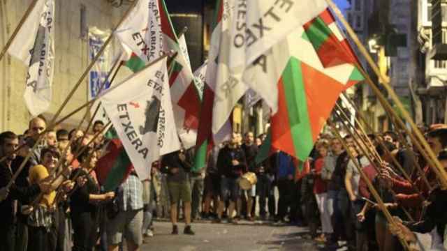 Un 'ongi etorri' en Euskadi.