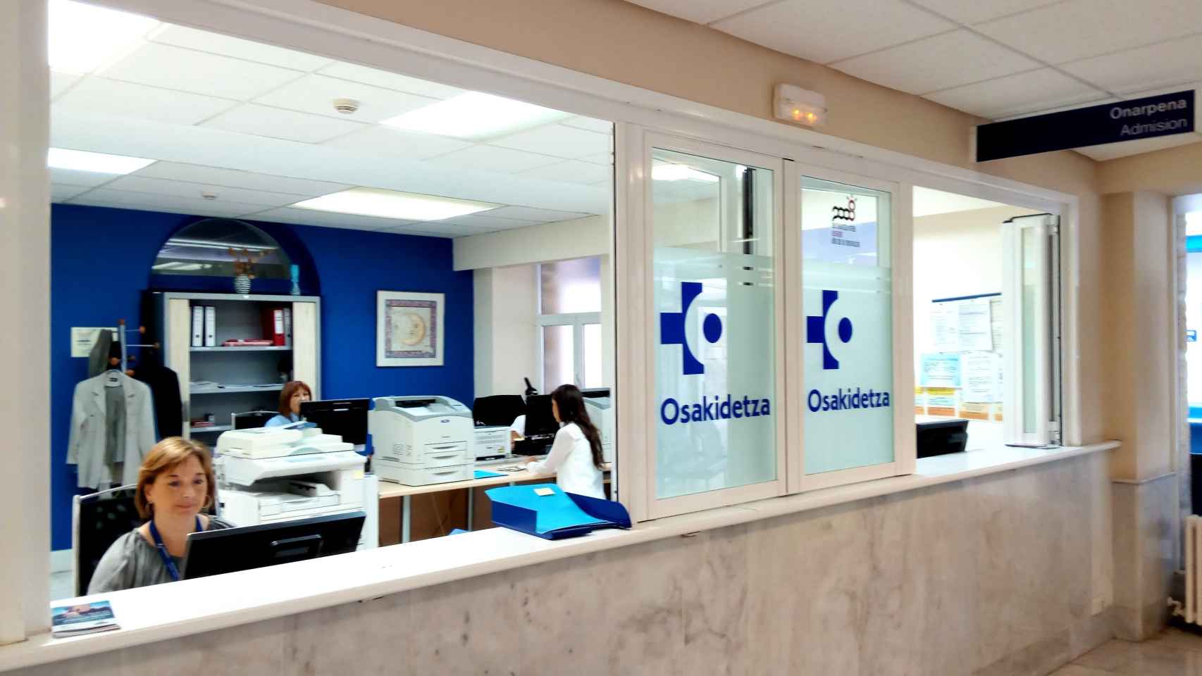 Personal administrativo de Osakidetza del Hospital de Gorliz. /Euskadi.eus