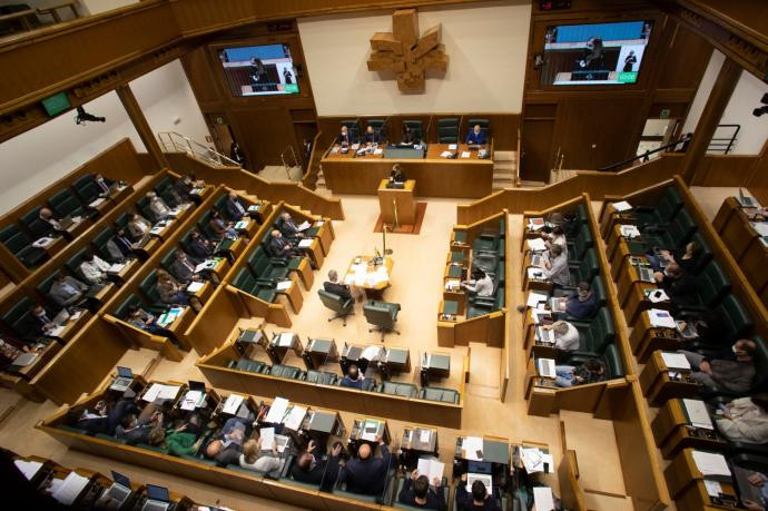 Pleno en el Parlamento vasco. /EP