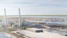Montaje grfico de la nueva planta de palas y nacelles offshore que se construir en el puerto de Le Havre. (Imagen de Siemens Gamesa)