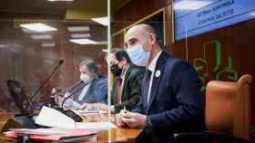 El director general de EiTB, Andoni Aldekoa, este martes en el Parlamento vasco.
