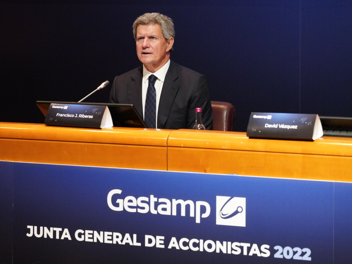 Francisco Riberas, presidente de Gestamp, durante la junta de accionistas de 2022 / Gestamp
