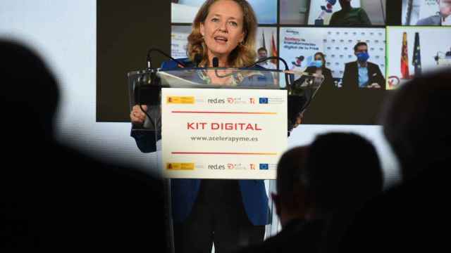 La ministra de Asuntos Econmicos y Transformacin Digital, Nadia Calvio, en la presentacin del programa Kit Digital / EP