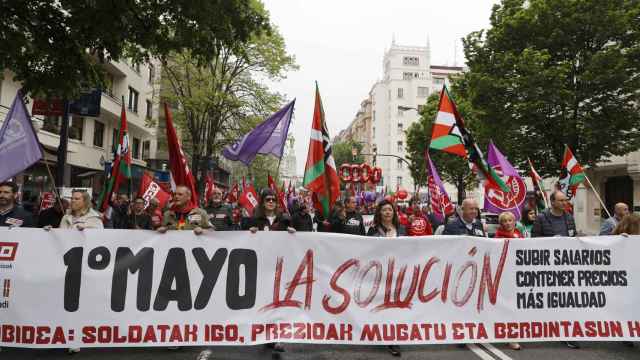 Manifestacin conjunta de CCOO y UGT por las calles de Bilbao en el 1 de Mayo / Luis Tejido (EFE)