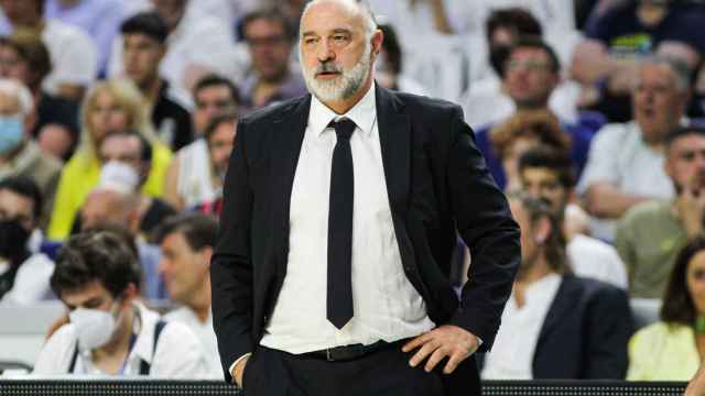 El entrenador del Real Madrid de baloncesto, Pablo Laso. / EP