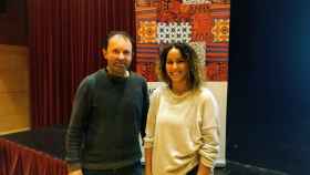 Asmae Ourdi e Iaki Alonso en el seminario 'Racismo en el deporte', en Barakaldo / Crnica Vasca