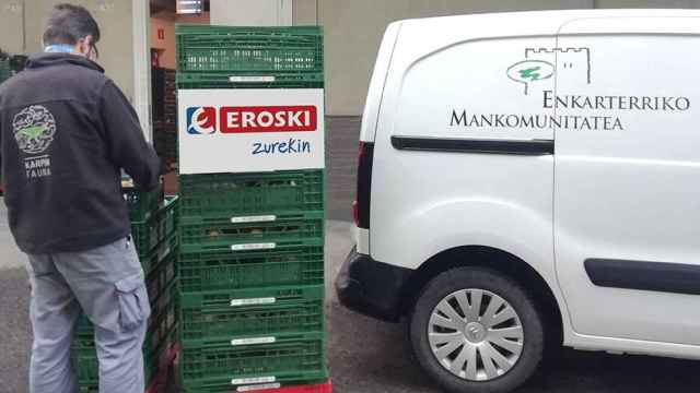 Eroski donacin alimentos. / Eroski