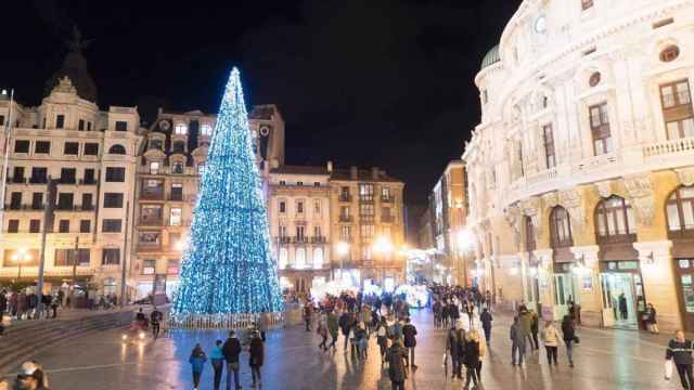 Las calles de Bilbao durante los das festivos de Navidad.