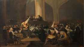'Escena de Inquisicin', pintada por Francisco de Goya (1808)