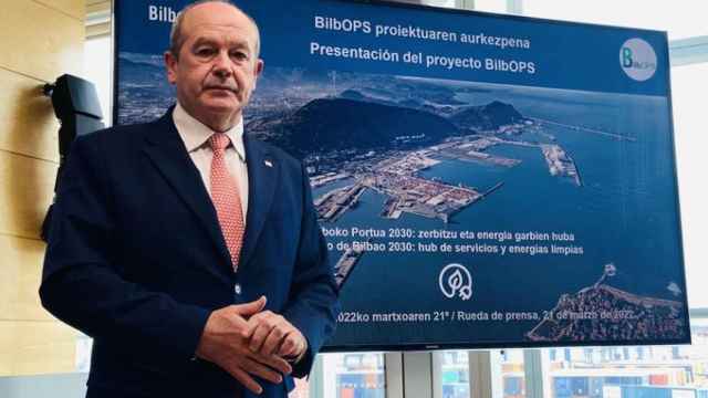 El presidente de la Autoridad Portuaria de Bilbao, Ricardo Barkala. / Bilbaoport