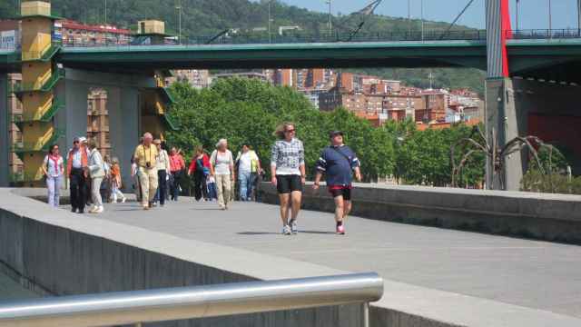 Turistas en Bilbao. / EP