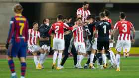 Athletic club de Bilbao en la Super Copa frente al Barcelona / EP