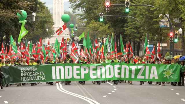 Manifestacin por la independencia de Euskadi. / Efe