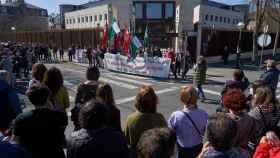 Arranque de la manifestacin dentro de la huelga de Osakidetza frente a Lehendakaritza en Vitoria. / EFE