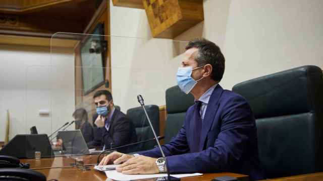 El consejero de Educacin del Gobierno vasco, Jokin Bildarratz, en el Parlamento vasco. /EP