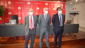 Presidente de Cmara de Gipuzkoa, Pedro Esnaola, el Secretario General, Javier Zubia