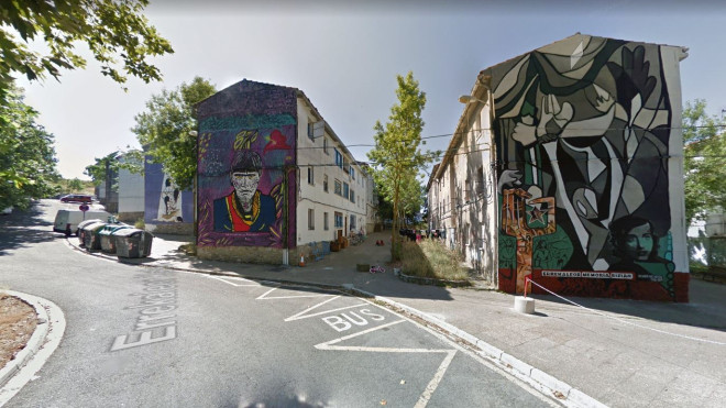 Barrio okupa de Errkaleor. / Google Maps
