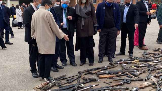 Acto de destruccin de armas del terrorismo en Madrid / EP