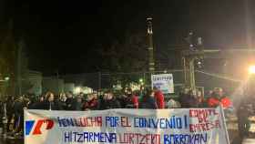 Imagen de una protesta de la plantilla de Petronor. / UGT