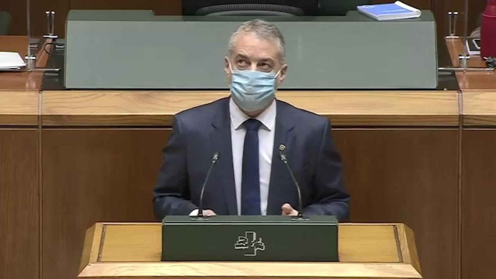 El lehendakari, Iigo Urkullu, en el Parlamento vasco. EP