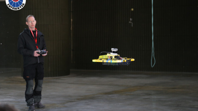 Dron empleado en el simulacro de atentado terrorista / Ertzaintza