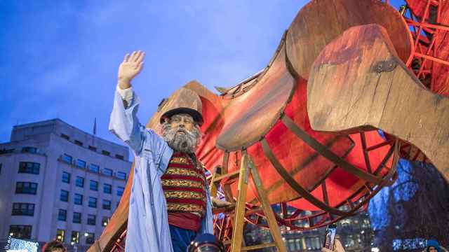 Desfile de Olentzero en Bilbao anterior a la llegada de la pandemia. / Ayuntamiento de Bilbao