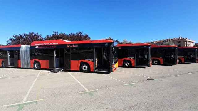 Autobuses Solaris de CAF en Burgos./ CAF